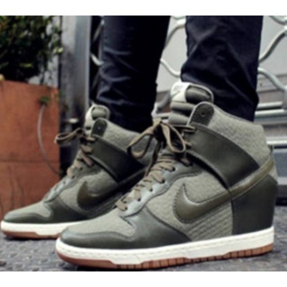 Nike Shoes - Nike Dunk Sky High Essential Olive Green Wedge-sz 7